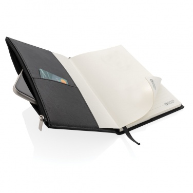 Logo trade meened foto: Tõmblukuga taskuga Swiss Peak A5 PU-märkmik