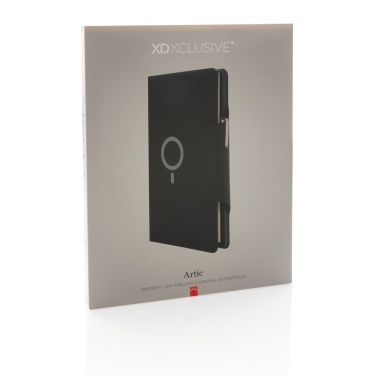 Logotrade reklaamtoote foto: Artic Magnetic 10W juhtmevaba laadimisega A4 portfell