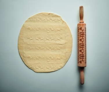 Logotrade reklaamtoote foto: Jõulutaigna puidust rullimine