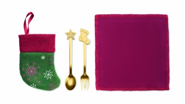 Logo trade ärikingituse pilt: Jõulumagustoidu söögiriistade komplekt