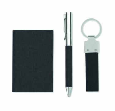 Logotrade reklaamtoote foto: 3-osaline kinkekomplekt kinkekarbis, kohandatava trükilahendusega