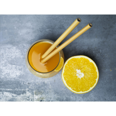 Logo trade meene pilt: ECO Bamboe Straw Komplekt bambusest kõrred