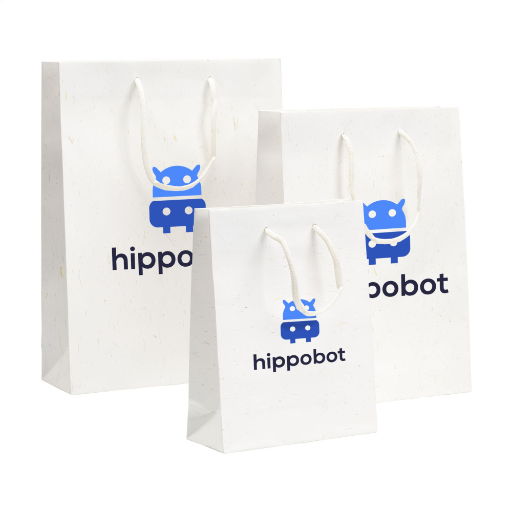 Logotrade firmakingituse foto: Õlgkiududega taaskasutatud Leaf It kott (180 g/m²) L