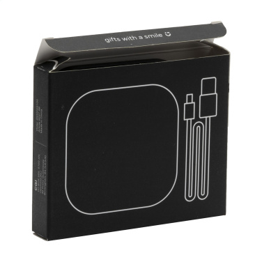 Logo trade firmakingi pilt: Bambusest juhtmevaba laadija 15W