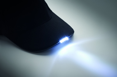 Logo trade reklaamtoote pilt: LUZCAP 5 paneeliga LED puuvillane müts 220gr/m²