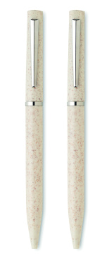 Logotrade reklaamkingi foto: PEAT nisuõlest keskkonnasõbralik pastapliiatsi komplekt