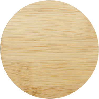 Logotrade meened pilt: Leona 350 ml klaastass bambusest kaanega