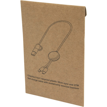 Logo trade firmakingitused foto: Citala 5-in-1 taaskasutatud plastist 30 cm kiirlaadimiskaabel