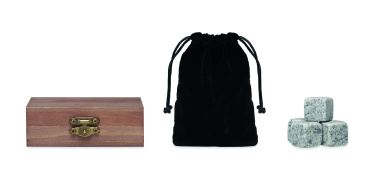 Logotrade reklaamkingitused pilt: 9 kivist jääkuubikute komplekt karbis ABERDEEN