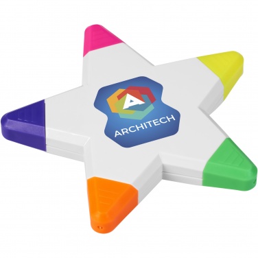 Logo trade mainoslahja ja liikelahja tuotekuva: Solvig-korostuskynä, tähdenmuotoinen