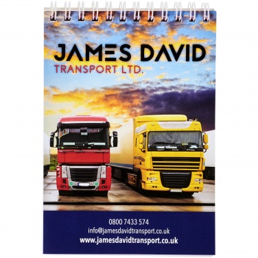 Logo trade mainoslahja kuva: Desk-Mate® kierremuistikirja, A6