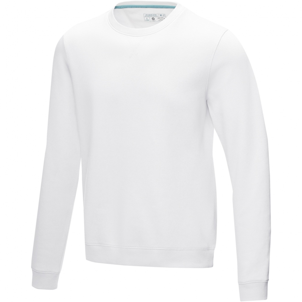Logotrade mainostuote tuotekuva: Jasper men’s organic recycled crewneck sweater