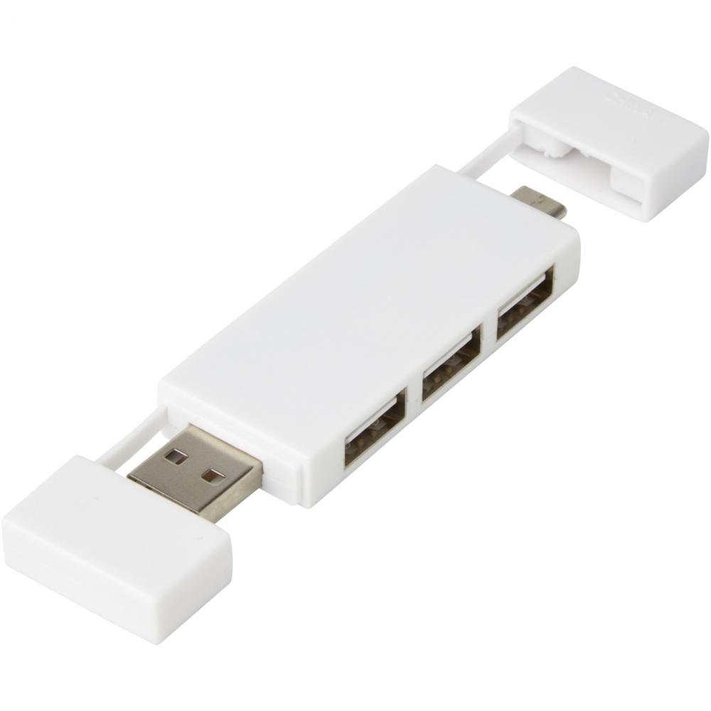 Logotrade mainostuote tuotekuva: Mulan Kaksois USB 2.0 -hubi