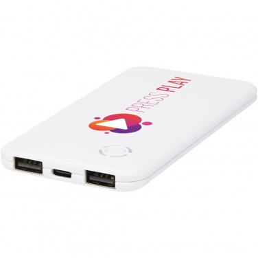 Logotrade mainoslahjat kuva: Slender dual ohut varavirtalähde, 4 000 mAh