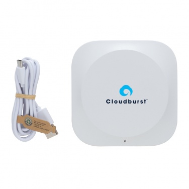 Logotrade mainostuote tuotekuva: Oregon 10W langaton laturi RCS kierrätysmuovista ja korkista