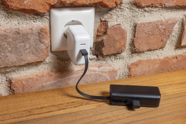 Logo trade mainoslahja ja liikelahja tuotekuva: Powerlink RCS 3000mAh virtapankki USB-C:llä muovista