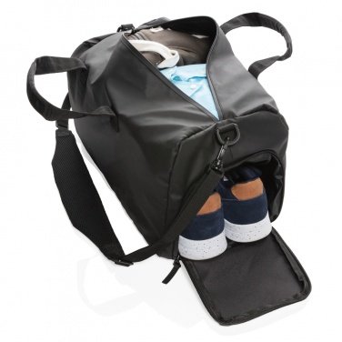 Logotrade mainostuotet kuva: Musta PVC-vapaa Fashion-viikonloppulaukku