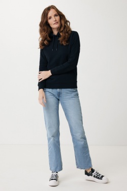 Logo trade mainoslahjat ja liikelahjat kuva: Iqoniq Rila kevyt huppari kierrätetystä puuvillasta