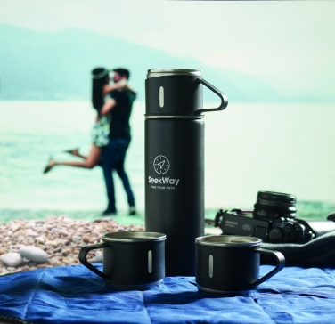 Logo trade mainostuote kuva: Termospullo ja mukit