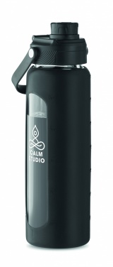 Logo trade mainoslahja ja liikelahja tuotekuva: Lasipullo hylsyllä 750 ml