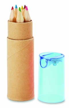 Logo trade liikelahjat tuotekuva: 6 kpl värikyniä putkessa