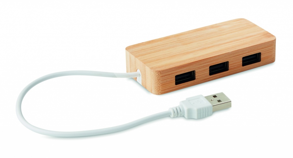 Logotrade mainoslahjat ja liikelahjat tuotekuva: Bambu USB- keskitin