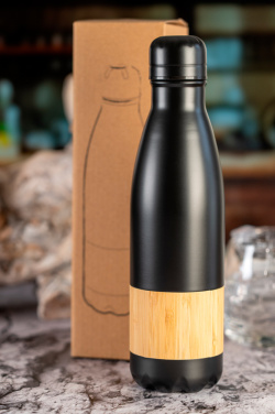 Logo trade liikelahja mainoslahja tuotekuva: Ruostumaton teräspullo KOBE 750 ml