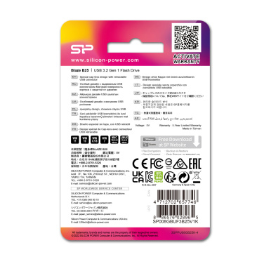 Logo trade mainoslahjat tuotekuva: Pendrive Silicon Power Blaze B25 3.1