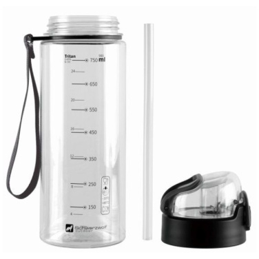 Logo trade mainoslahja ja liikelahja tuotekuva: Juomapullo SEYHAN 900 ml Schwarzwolf