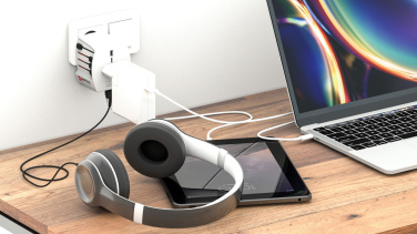 Logo trade mainoslahja kuva: SKROSS World Travel MUV 2-napainen USB A ja C adapteri