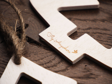 Logo trade mainoslahja ja liikelahja tuotekuva: Puinen joulukoriste 1855121