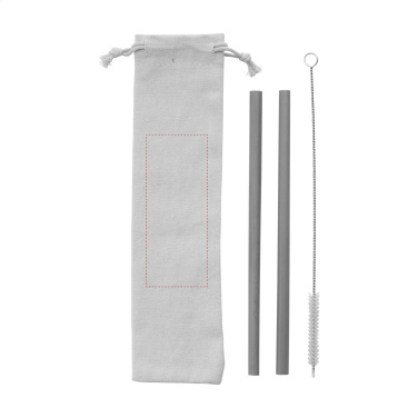 Logo trade liikelahjat tuotekuva: ECO Bamboe Straw Set bambupillit