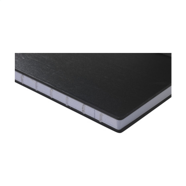 Logo trade liikelahja kuva: Bamboo Journal Naked Spine Paper Notebook Musta A5