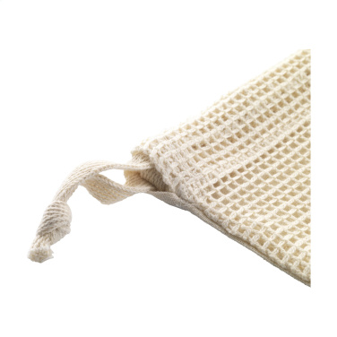 Logo trade mainoslahja kuva: Natura Organic GOTS Mesh Bag (120 g/m²) hedelmäpussi