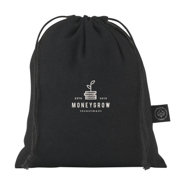 Logotrade mainoslahja tuotekuva: Lahjapussi GRS kierrätettyä puuvillaa (150 g/m²) S