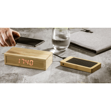 Logo trade mainostuote kuva: Solar Powerbank 8000+ langaton laturi