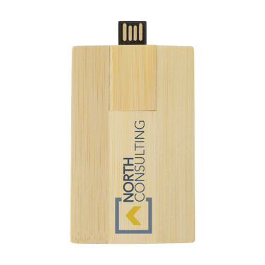 Logo trade mainostuote kuva: Luottokortti USB Bamboo 32GB