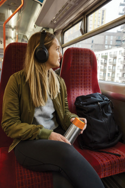 Logo trade liikelahja kuva: Musta+Blum-eristetty matkamuki ruostumatonta terästä