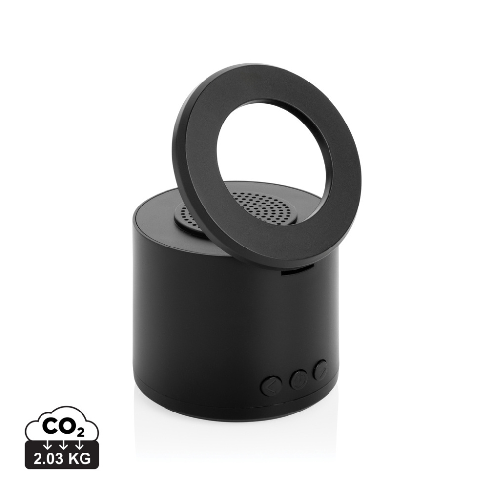 Logo trade mainoslahjat tuotekuva: Magpulse RCS -3 W kaiutin, kierrätysmuovia, magneettipidike