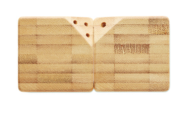 Logotrade mainostuote tuotekuva: Bambu suola & pippurisetti