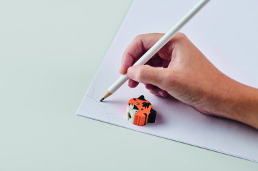 Logo trade liikelahja mainoslahja tuotekuva: Puinen lyijykynä eläin muoto