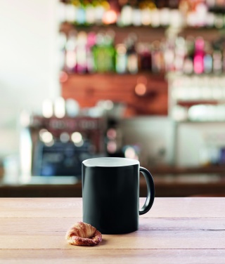 Logotrade dovana nuotrauka: Tamsus sublimacinis puodelis 300ml