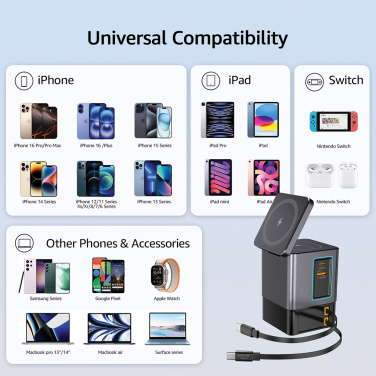 Logotrade firminės dovanos nuotrauka: „Urban Vitamin Sacramento“ 105 W GAN įkroviklis + ištraukiami laidai