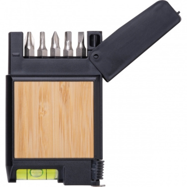 Logotrade verslo dovanos nuotrauka: 3 metrų ilgio matavimo juosta su lygiu HALIFAX