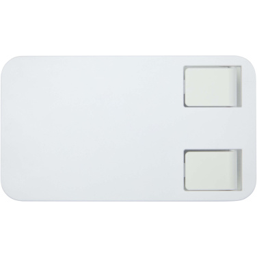 Logotrade biznesa dāvanas foto: Alhena pārstrādātas plastmasas salokāms tālruņa turētājs ar metāla galda statīvu