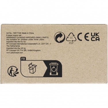 Логотрейд pекламные подарки картинка: Набор из 6 восковых карандашей