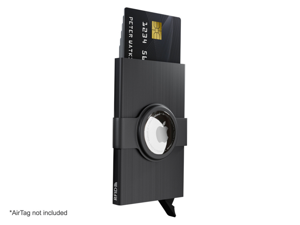 Лого трейд pекламные cувениры фото: Футляр для кредитных карт RFID с держателем для AirTag 2163155