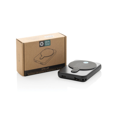 Лого трейд pекламные подарки фото: Stellar RCS переработанный пластиковый магнитный внешний аккумулятор 5000 мАч 5 Вт