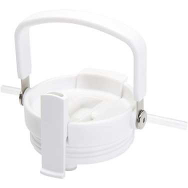 Логотрейд pекламные cувениры картинка: Термостакан Bronx объемом 900 мл из меди и переработанной нержавеющей стали, сертифицированной по стандарту RCS, с вакуумной изоляцией и крышкой с двойной функцией