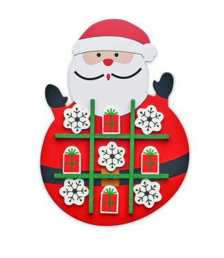 Логотрейд pекламные подарки картинка: Christmas wooden tic tac toe